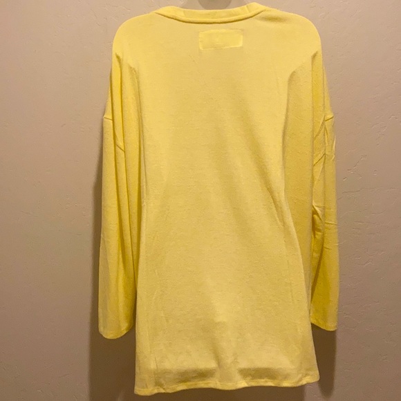 The Sweatshirt Project 2X Yellow lace-up shoulder - Picture 6 of 10